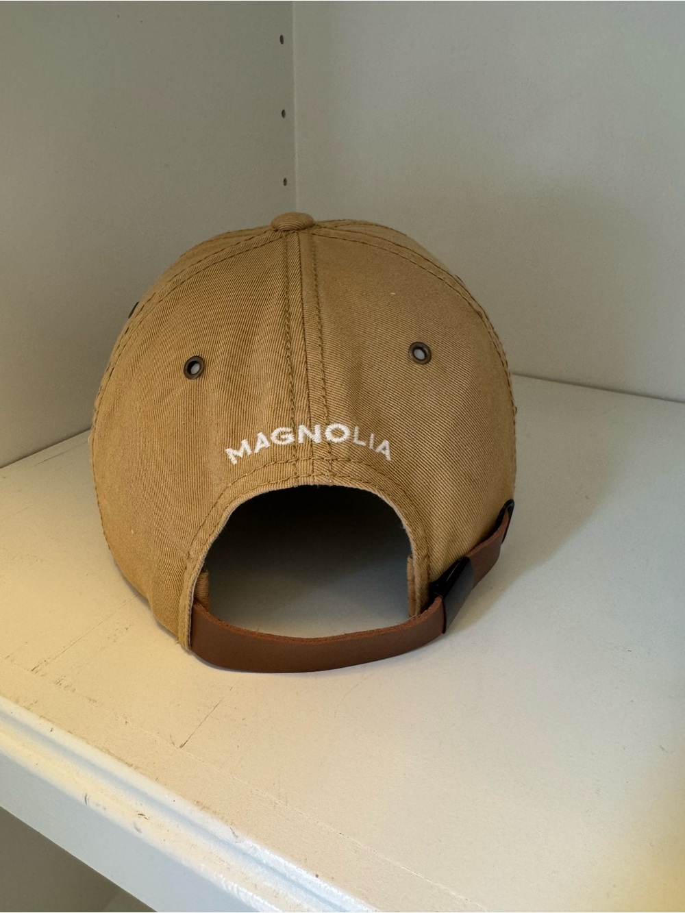 Joanna Gaines Silos Embroidered Baseball Cap in Tan - Picture 2 of 7